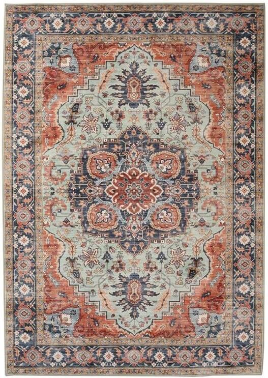 Heritaged Vintage buitenkleed Valenca Fino groen blauw 160x230 cm - Foto 2