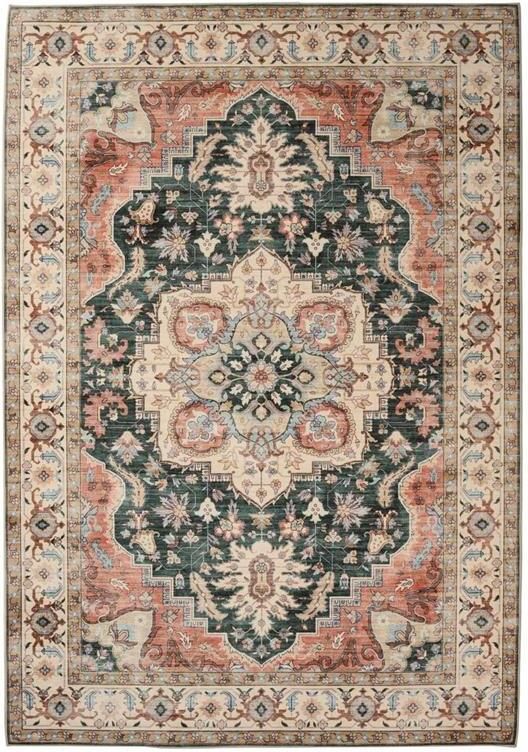 Heritaged Vintage buitenkleed Valenca Fino groen rood 80x150 cm - Foto 2