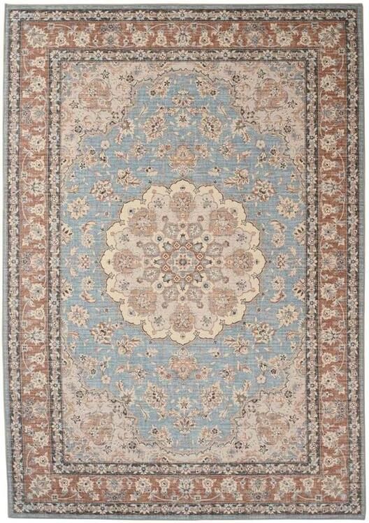 Heritaged Vintage buitenkleed Valenca Nova lichtblauw beige 80x150 cm - Foto 2