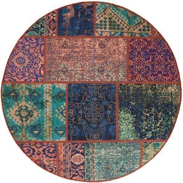 Heritaged Rond patchwork vloerkleed Fade No.1 multi 115 cm rond - Foto 2