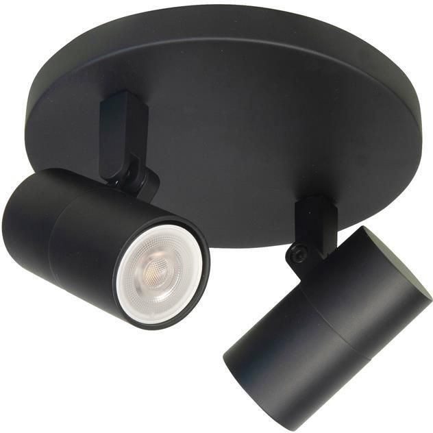 Highlight Spot Piccolo Zwart GU10 mini 35mm 2-Lichts Ø 15cm
