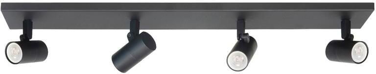 Highlight Spot Piccolo Zwart GU10 mini 35mm 4-Lichts Balk