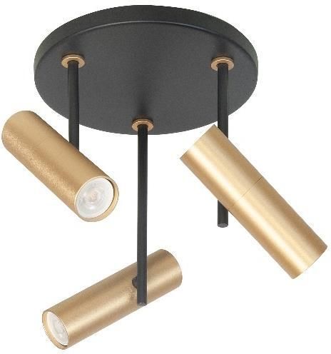 Highlight Spot Trend Zwart Goud Mini GU-10 Ø 35mm 3 Lichts