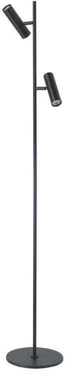 Highlight Vloerlamp Trend Zwart 2 lichts 141cm mini GU10