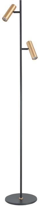 Highlight Vloerlamp Trend Zwart|Goud 2 lichts 141cm mini GU10