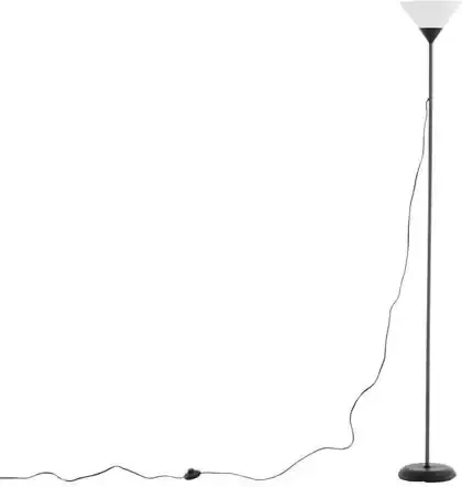 Hioshop Batang verlichting vloerlamp 25 4x25 4x178cm plastic grijs zwart wit