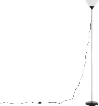 Hioshop Batang verlichting vloerlamp 25 4x25 4x178cm plastic zwart wit