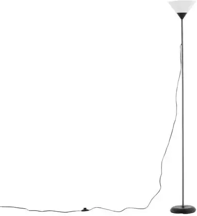 Hioshop Batang verlichting vloerlamp 25 4x25 4x178cm plastic zwart