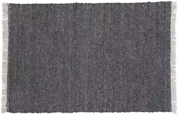 Hioshop Betina vloerkleed 400x300 cm wol grijs.