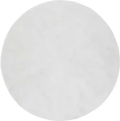 Hioshop Blanca vloerkleed Ø200 cm polyester wit.