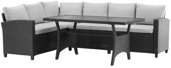 Venture Home Bentwood Hoekbankset Zwart