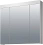 Trendteam smart living Badkamer spiegelkast spiegel Devon 80 x 75 x 16 cm wit hoogglans wit met veel opbergruimte - Thumbnail 1