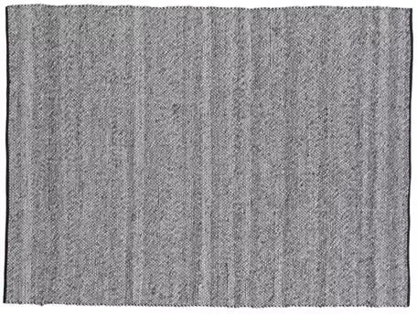 Hioshop Ganga vloerkleed 240x170 cm wol grijs.