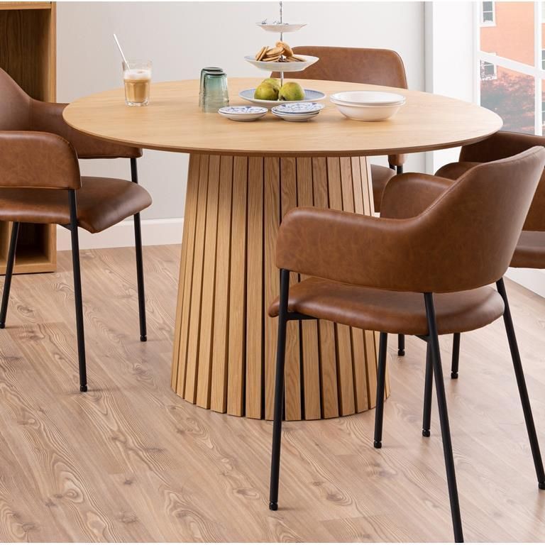 Hioshop Hjem Interiors Sammø Ronde Eettafel Ø120 Natural Eiken - Foto 2