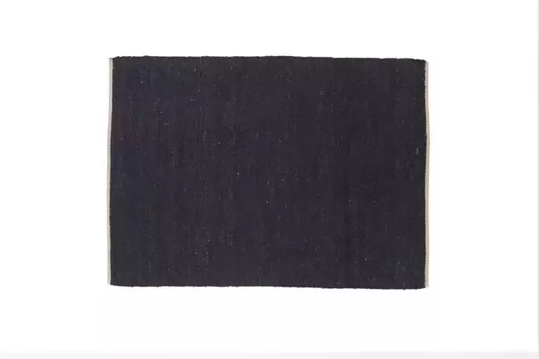 Hioshop Kali vloerkleed 300x200 cm jute zwart.