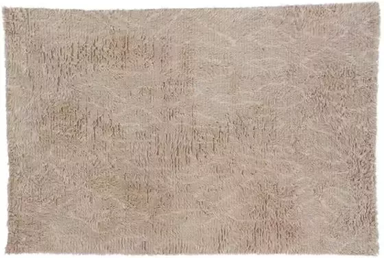 Hioshop Leiko vloerkleed 230x160 cm wol beige.