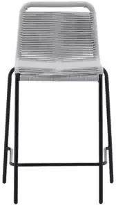 Venture Home Lindos Barkruk 54 x 88 5 x 52 5 Lichtgrijs 2-pack