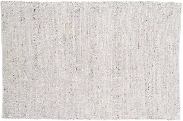 Hioshop Loump vloerkleed 300x200 cm wol beige wit.