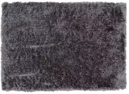 Hioshop Natta vloerkleed 290x200 cm polyester donkergrijs.