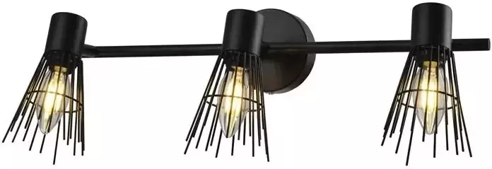 Hioshop Pico verlichting wandlamp 24x15x15cm staal zwart.