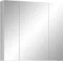 Trendteam smart living spiegelkast hout front: wit hoogglans Body: gerookt zilver 80 x 63 x 16 cm - Thumbnail 1