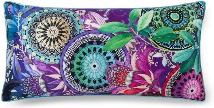 Hip Sierkussen Axelle Met vulling 1 stuk Bies 30x60 Omkeerbaar Zacht Mandala Paars (1 stuk) - Foto 3