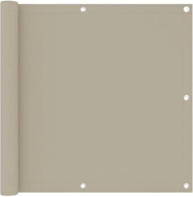 HIXA Balkonscherm Balkondoek Zonnescherm Winddicht 445x76 cm Zandkl...