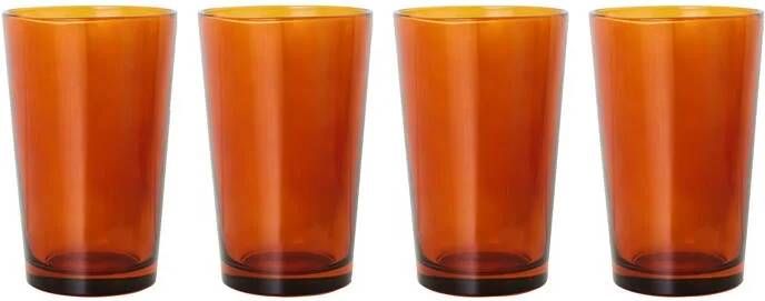 HKliving 70's Glassware Theeglas 0 4 L Set van 4