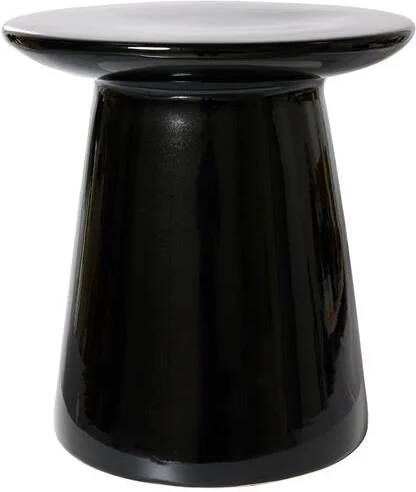 HKliving Earthenware Bijzettafel M Glossy Black - Foto 2