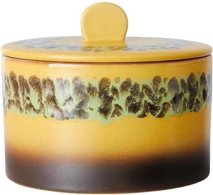 HKLIVING 70&apos;s Cookie Jar Voorraadpot Ø 17 cm Kelp