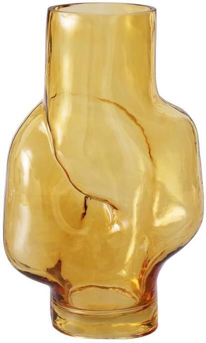 HKLIVING Gleam Glass Vaas High Amber