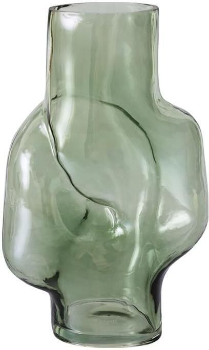HKLIVING Gleam Glass Vaas High Olive