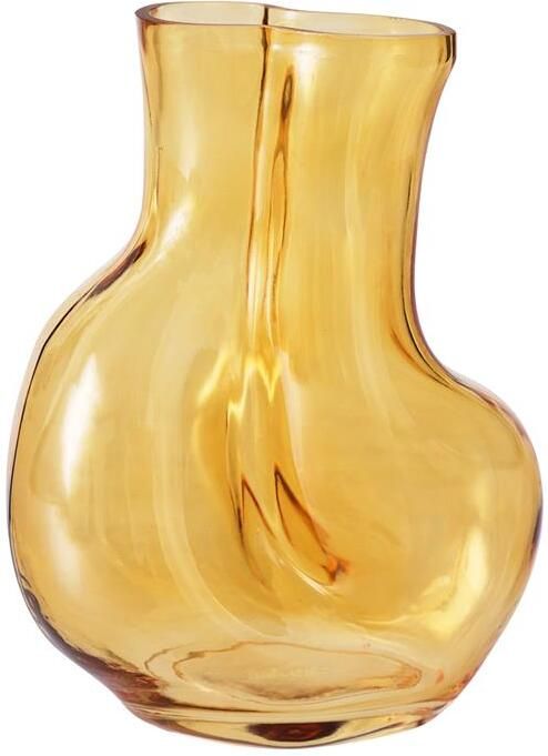 HKLIVING Gleam Glass Vaas Medium Amber