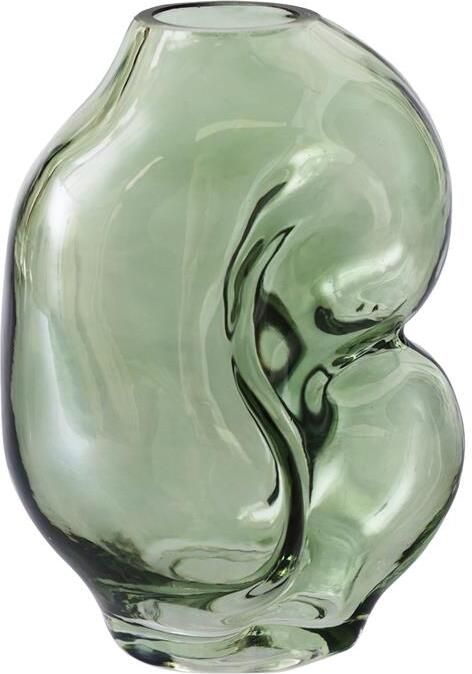 HKLIVING Gleam Glass Vaas Small Olive