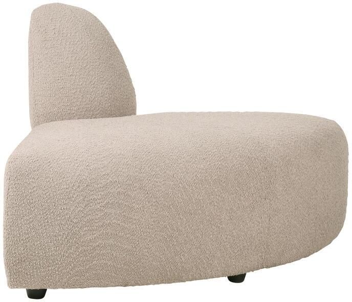 HKLIVING Jax Bank Element Hoekstuk Rond Bouclé Taupe - Foto 4