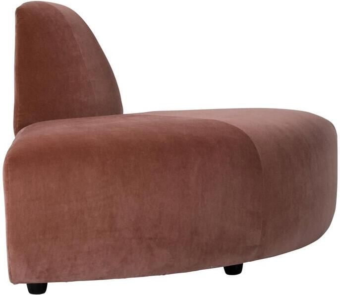 HKLIVING Jax Bank Element Hoekstuk Rond Royal Velvet Magnolia - Foto 4