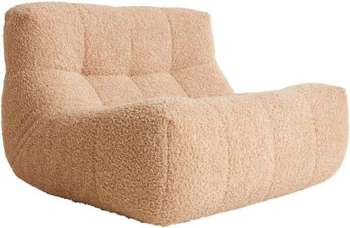 HKLIVING Lazy Lounge Fauteuil Frizz Beige - Foto 4