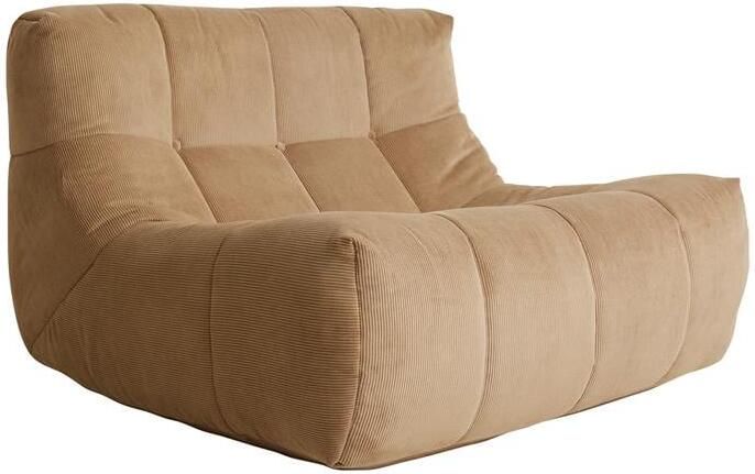 HKliving Lazy Lounge Fauteuil Rib Bruin