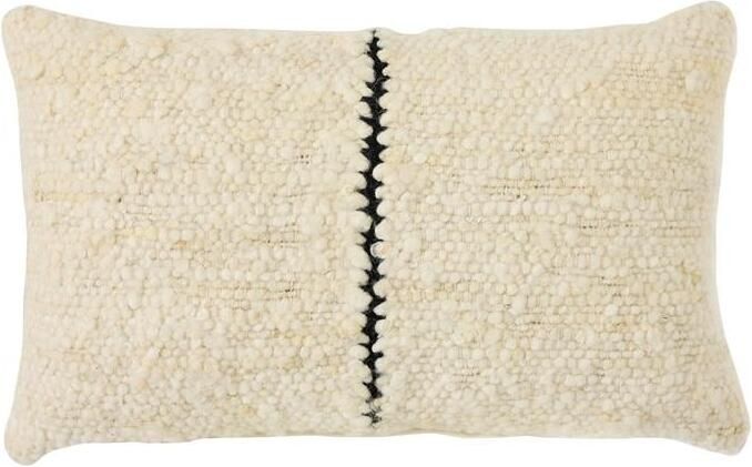 HKLIVING Natural Sierkussen 30 x 50 cm Wool Striped