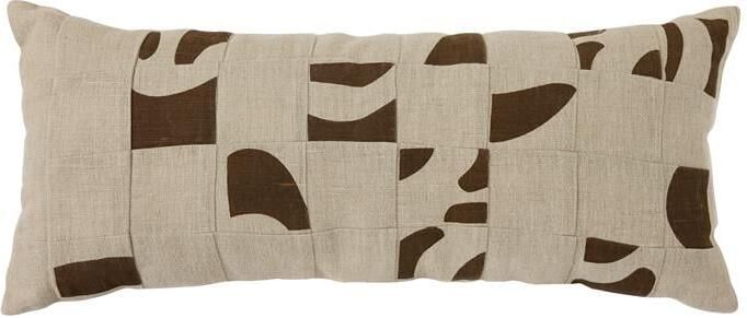 HKLIVING Natural Sierkussen 30 x 70 cm Patched