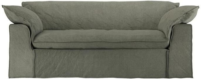 HKLIVING Nomad 2-zitsbank Linnen Army Green