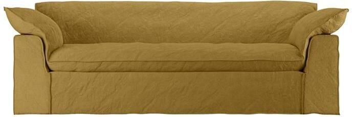 HKLIVING Nomad 3-zitsbank Linnen Burnt Ochre