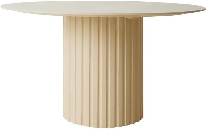 HKliving Pillar Eettafel Ø 140 cm Cream
