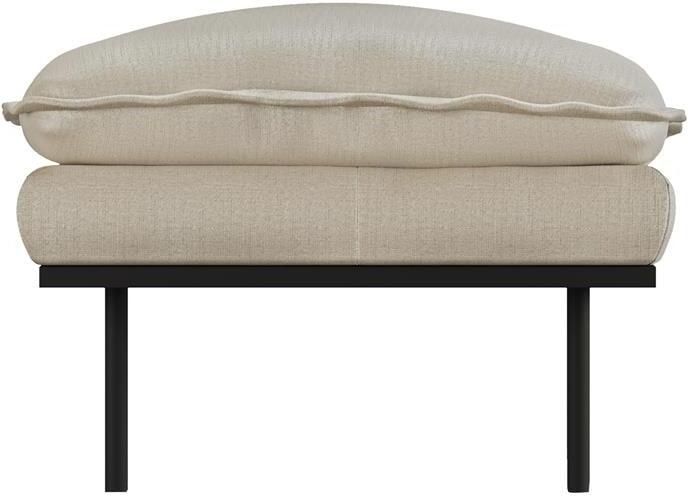 HKLIVING Retro Sofa Hocker Pure Ivory