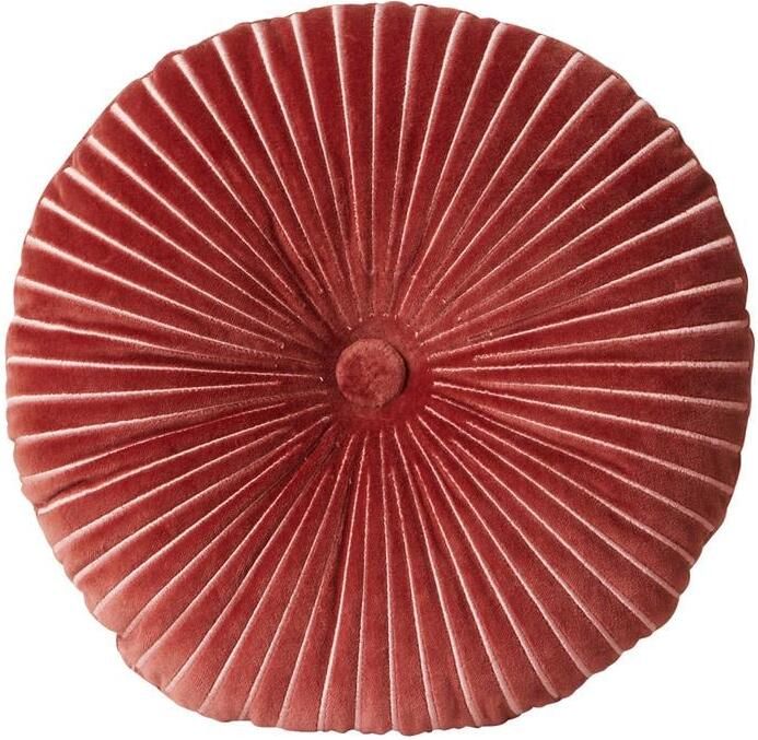 HKLIVING Round Ripple Sierkussen Ø 35 cm Burgundy