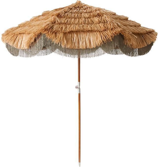 HKLIVING Serengeti Parasol Ø 192 cm Raffia