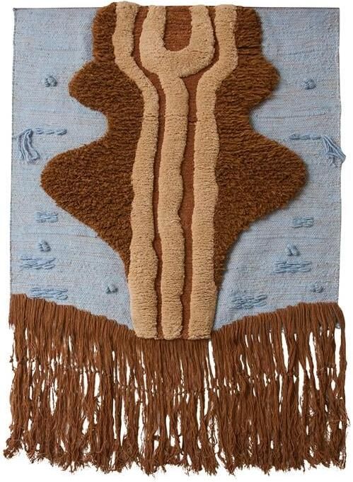 HKLIVING Wandkleed Ocean Blue