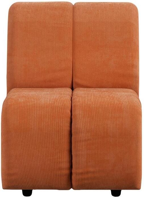 HKLIVING Wave Bank Element Middenstuk Smal Dusty Orange - Foto 4
