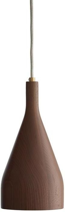 Hollands Licht Timber hanglamp small Ø6.8 messing walnoot