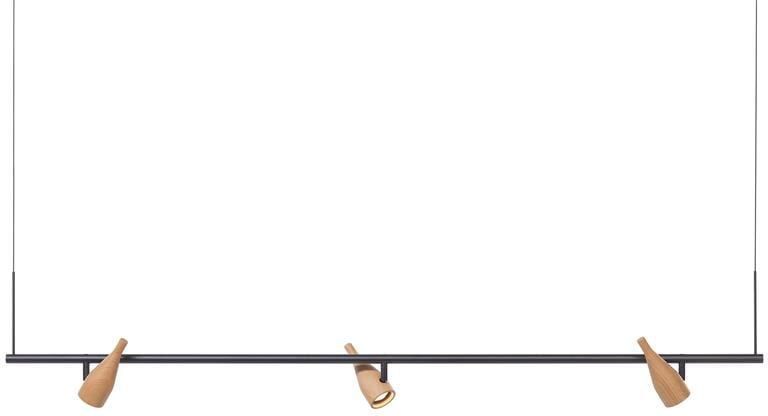 Hollands Licht Timber Line 3 hanglamp LED eiken